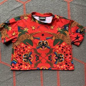 Pride tiger Crop tee